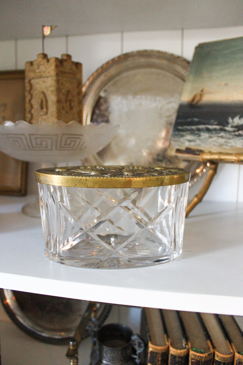 Royal Brierley Crystal Dresser Box