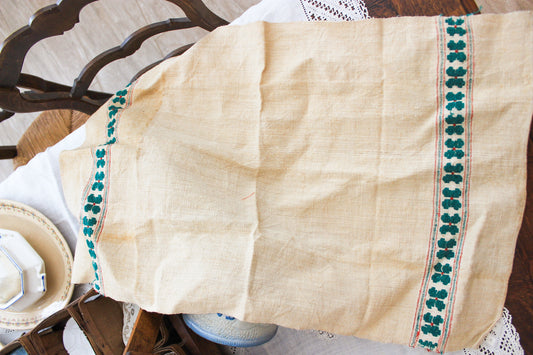 Antique European Linen Tea Towel