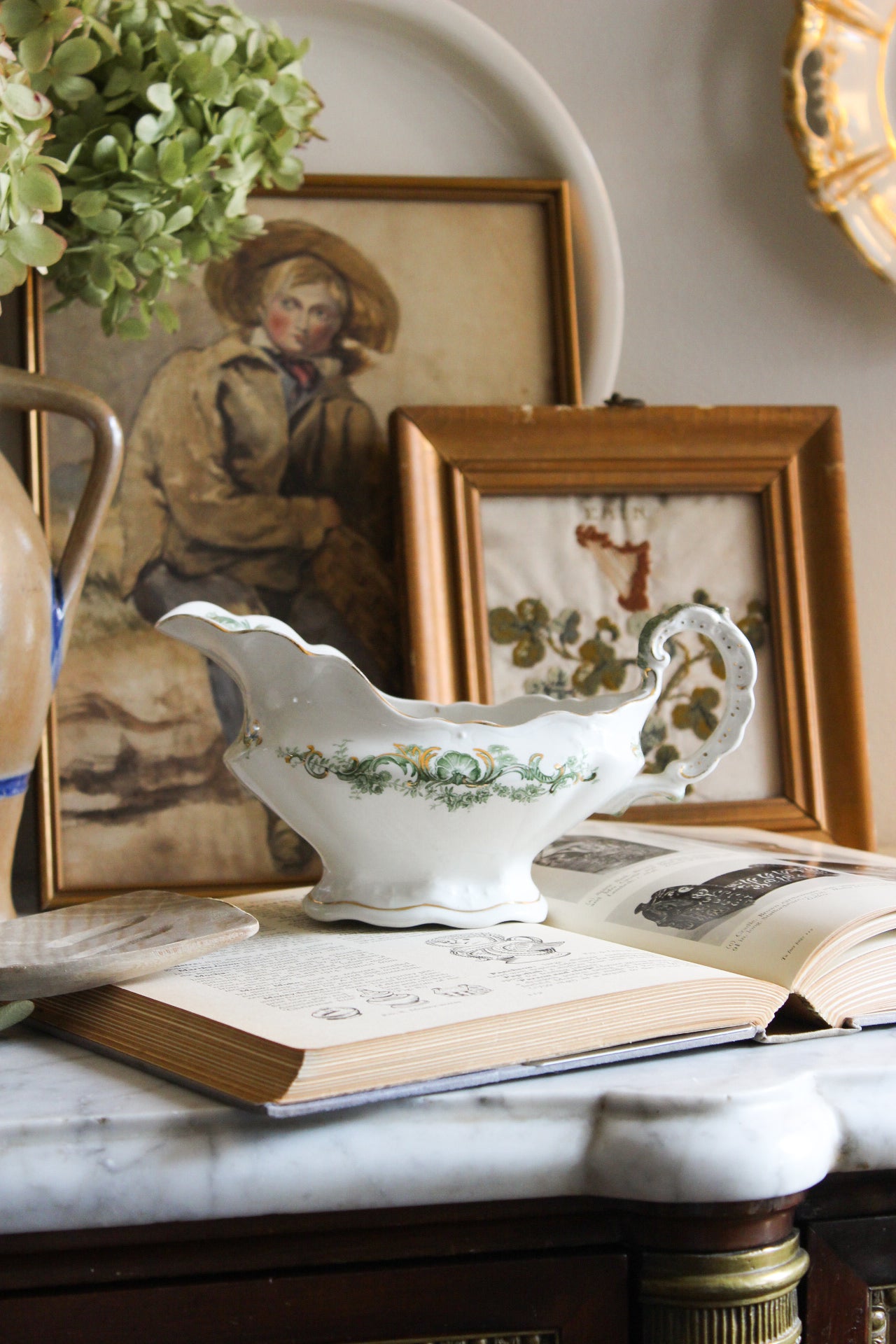 Antique Porcelain Gravy Boat by John Maddock & Sons