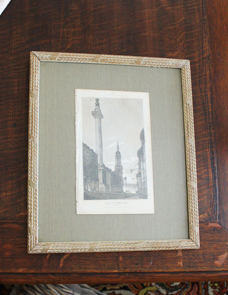 Pair of Antique English Architectural Engravings