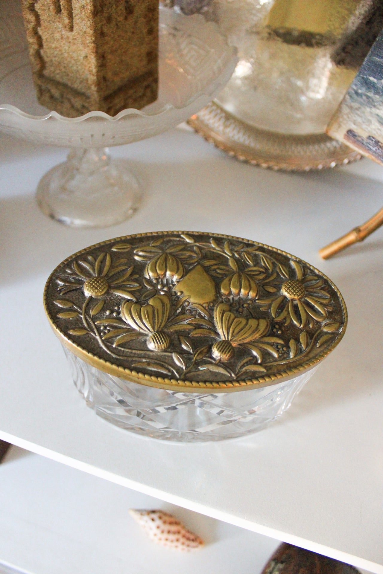 Royal Brierley Crystal Dresser Box