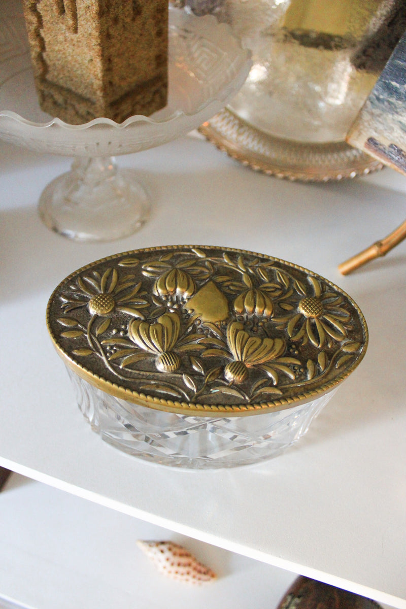 Royal Brierley Crystal Dresser Box