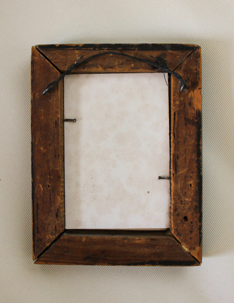 Antique Silhouette Portrait in Ebonized & Gilt Frame