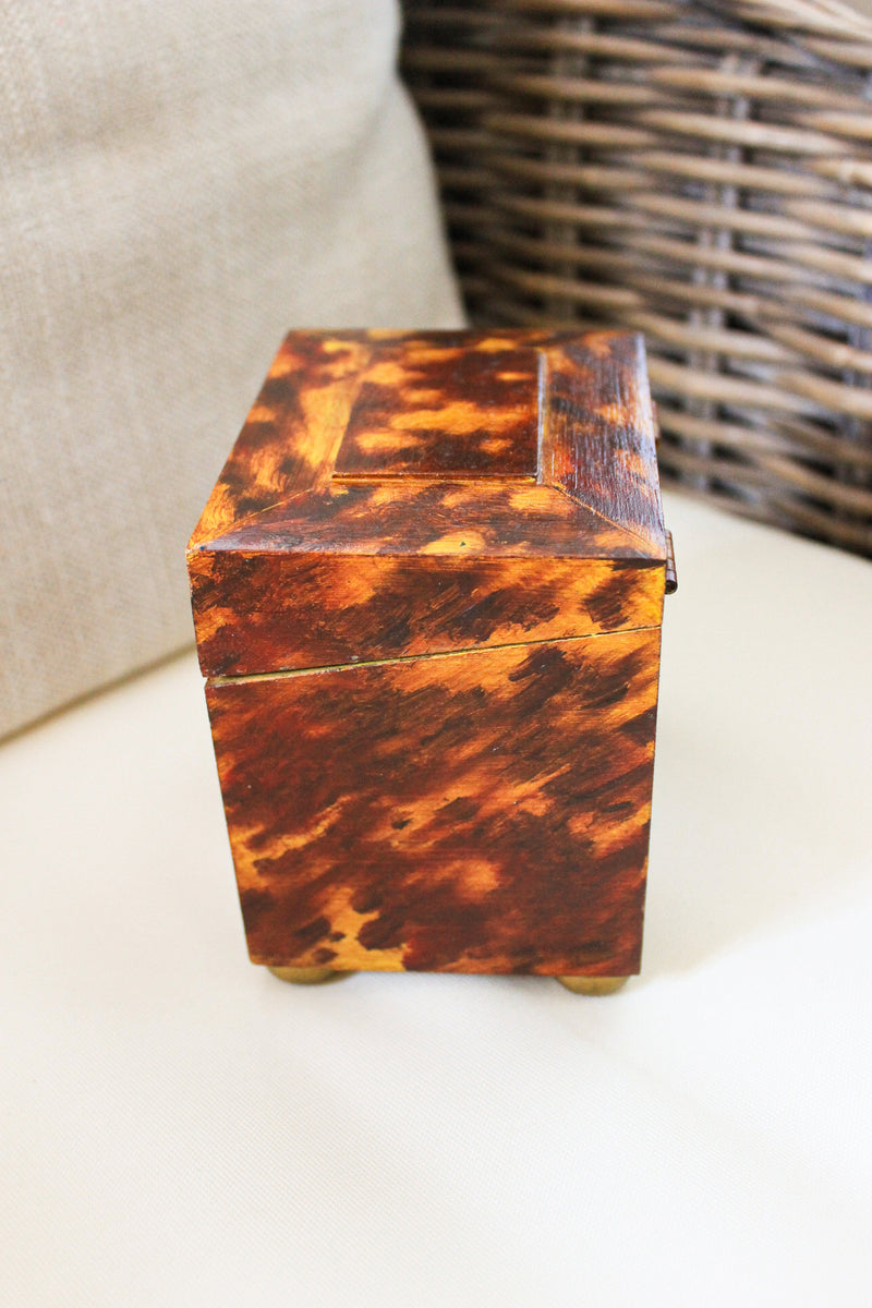 Vintage Faux Tortoise Shell Box