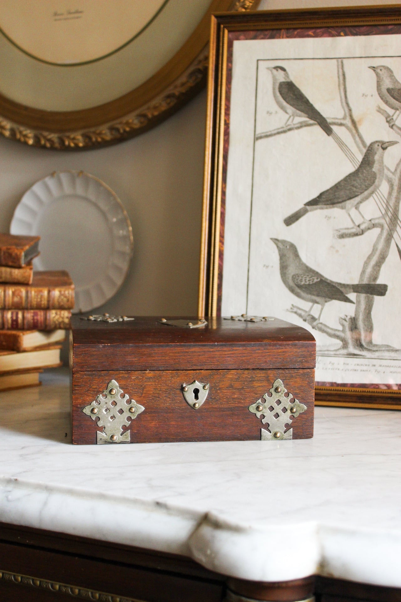 English Oak Arts & Crafts Box