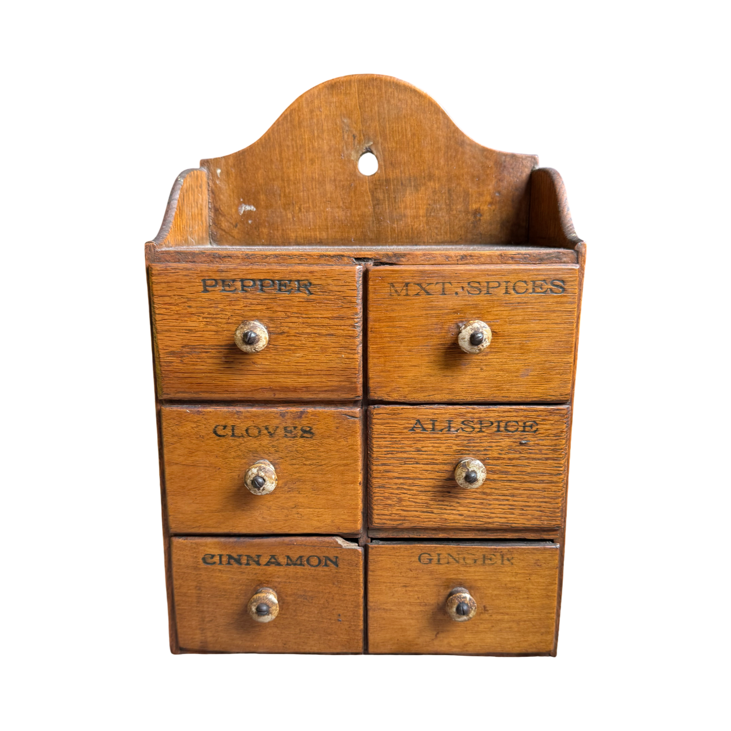 Antique Wooden Spice Cabinet