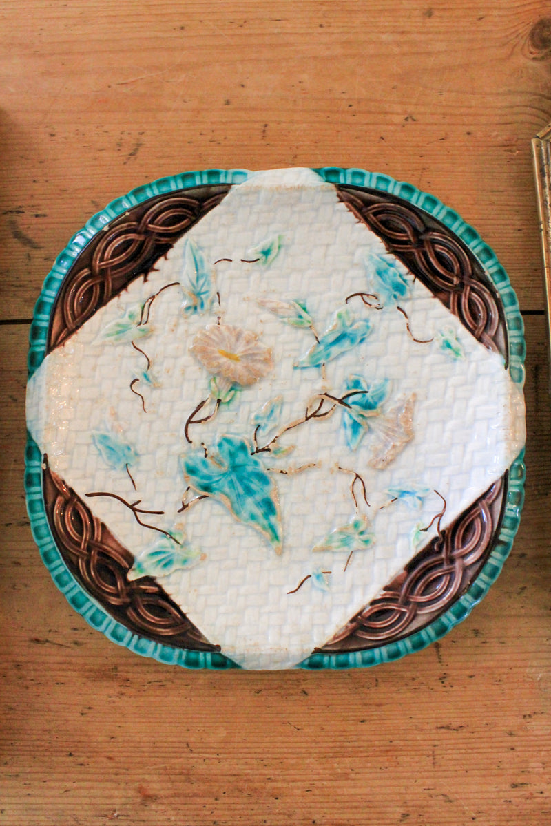 Antique Majolica Plate