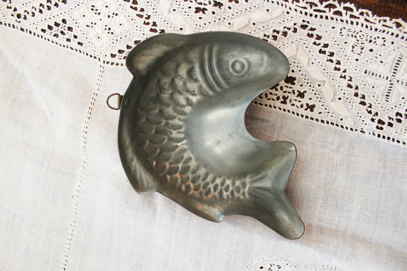 Antique Copper Fish Mold