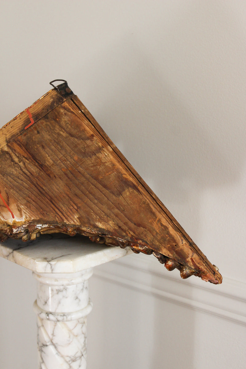 Antique Gilt Rococo Corner Wall Shelf