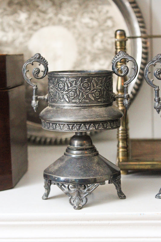 Meridian Silver Co Pair of mini Urns