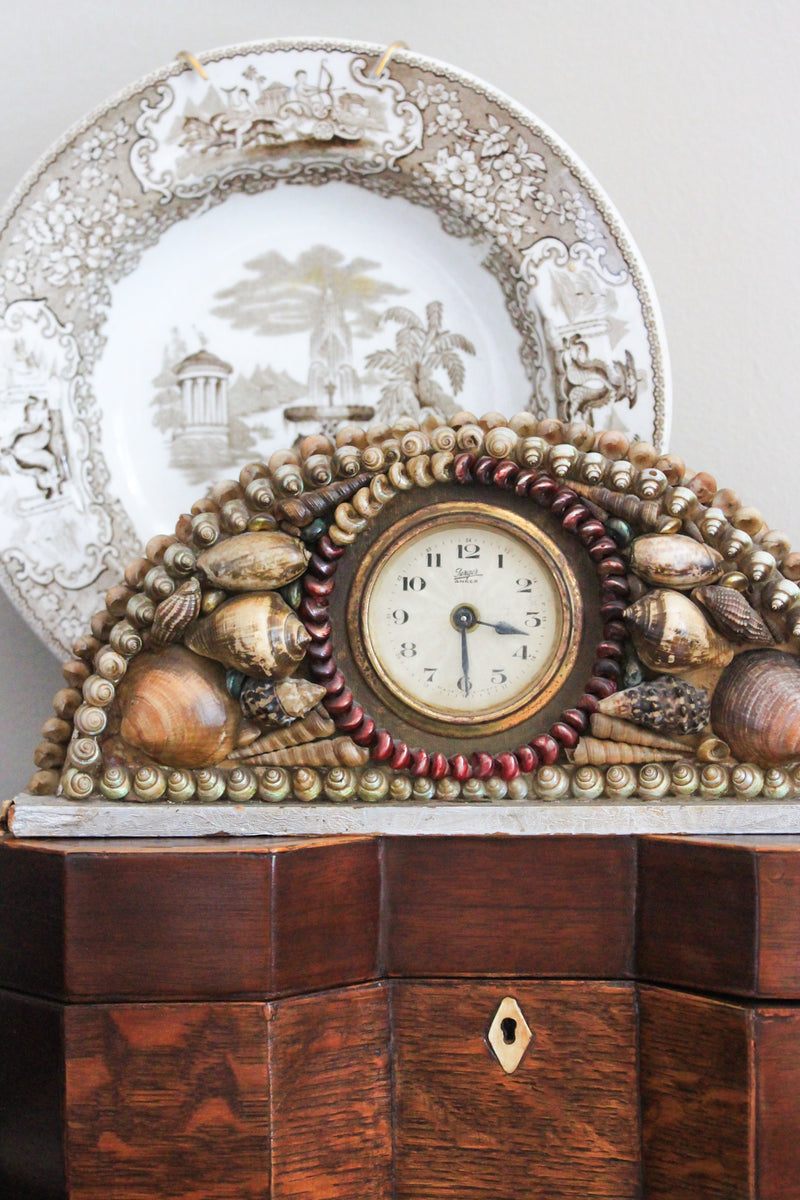 1940s Shell Mantle Clock