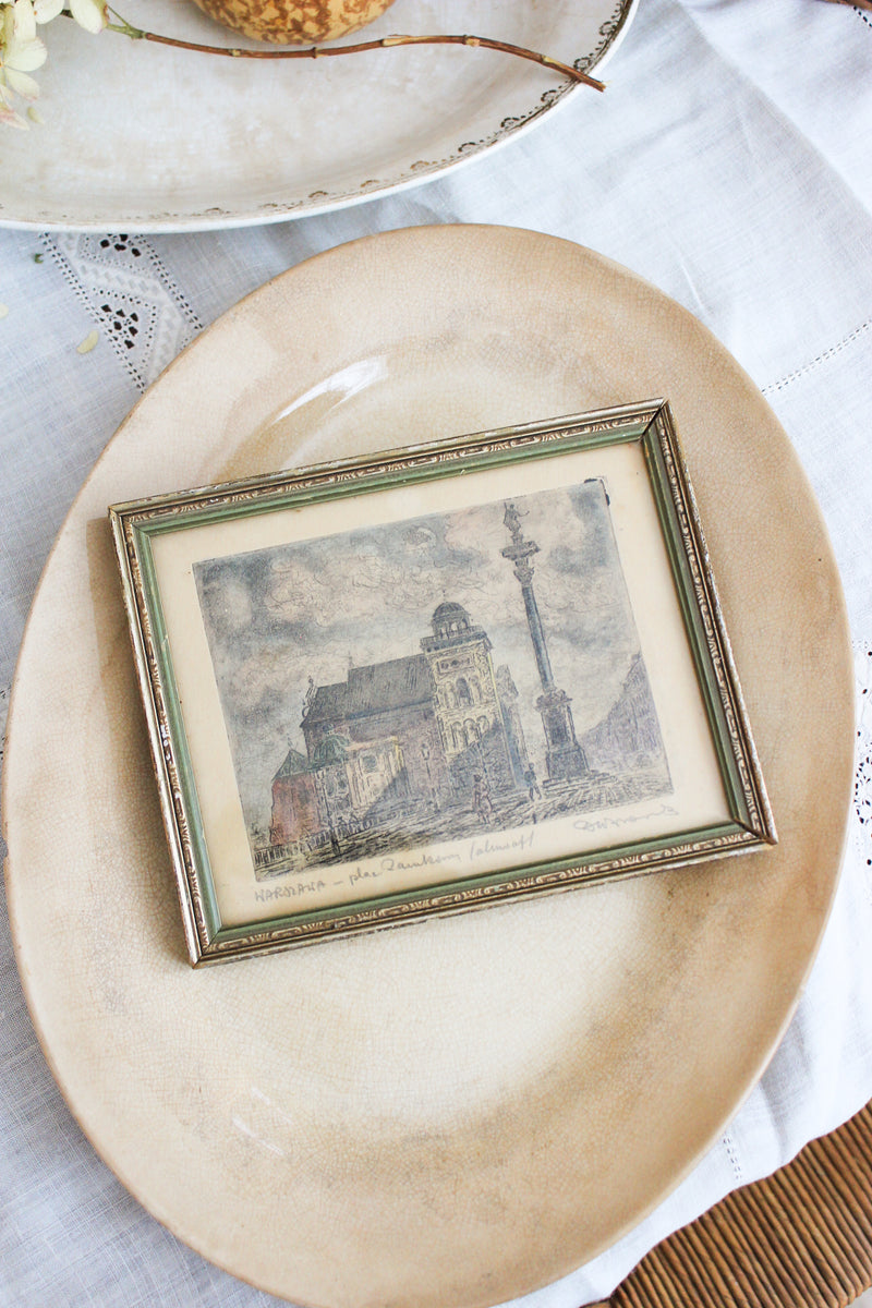 Framed Original Etching by David Wasowicz