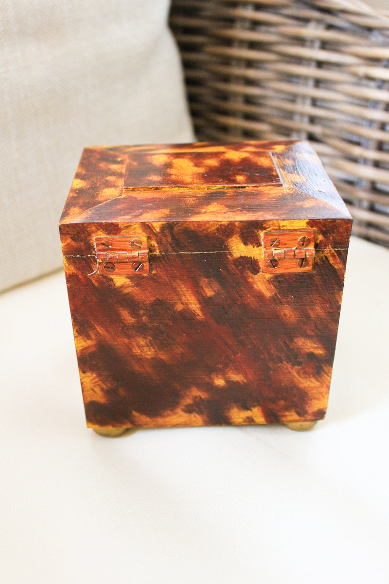 Vintage Faux Tortoise Shell Box