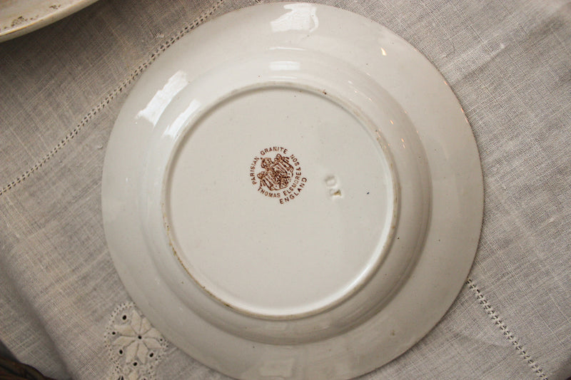 Antique Thomas Elsmore & Son “Parisian Granite” Plate