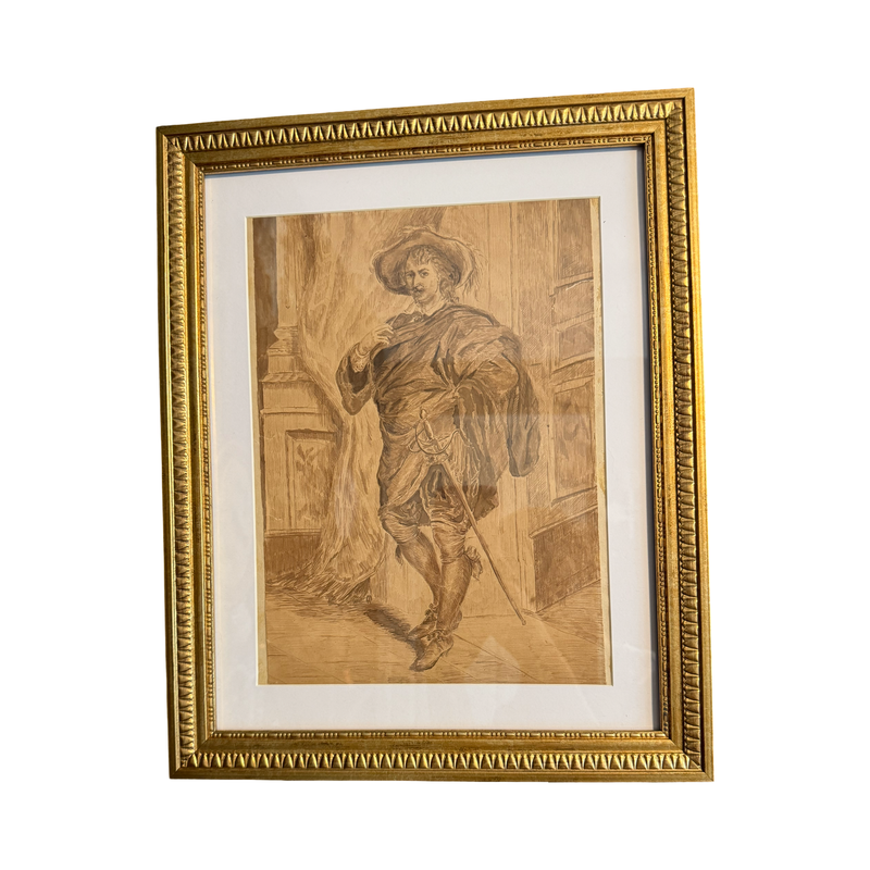 19c original sketch - sourced in France