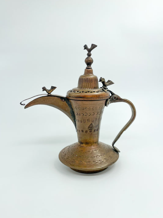 19th c Copper and Bronze Coffee Pot