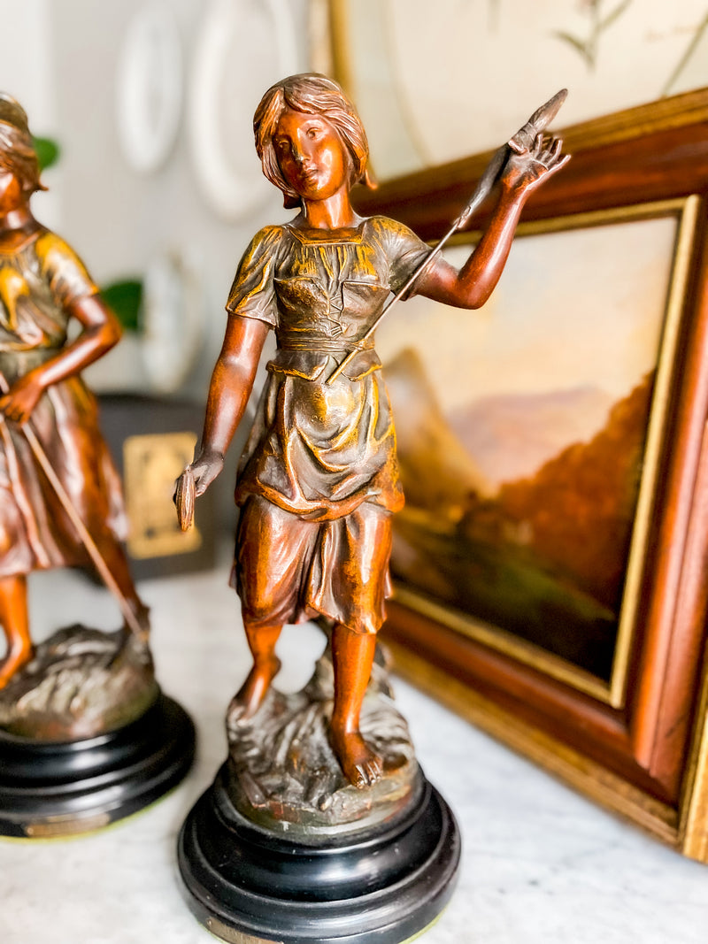 Signed French Statues