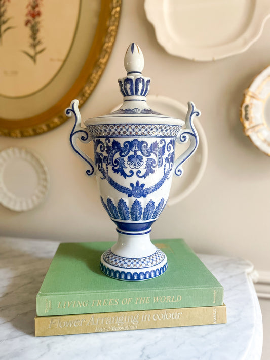 Bombay Co Blue and White Urn