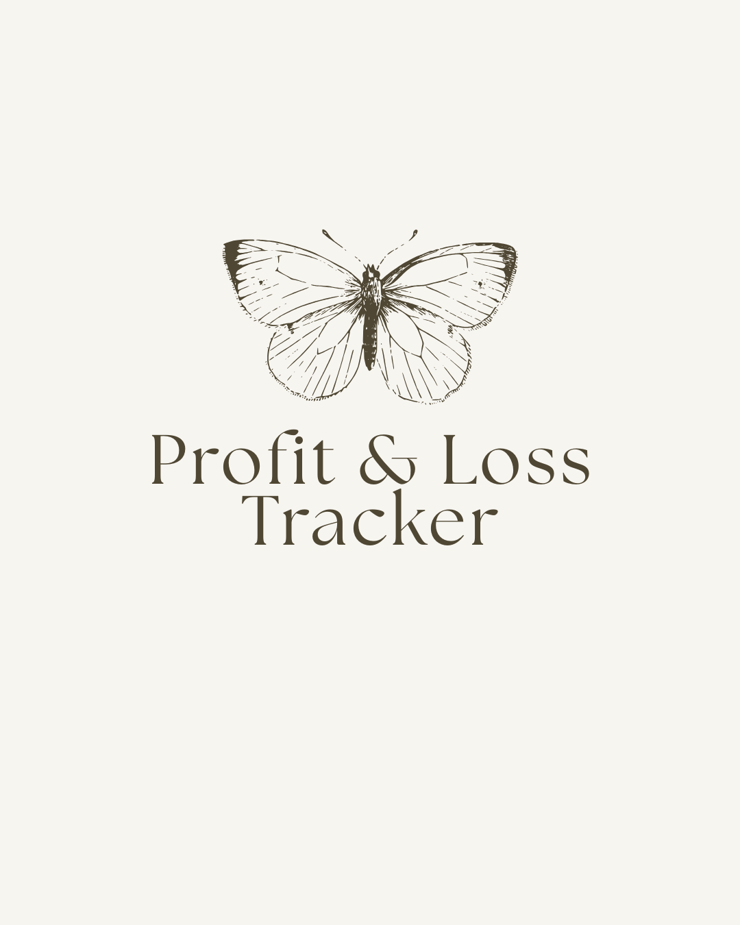Profit & Loss Tracker - CPA Designed Specifically For Resell