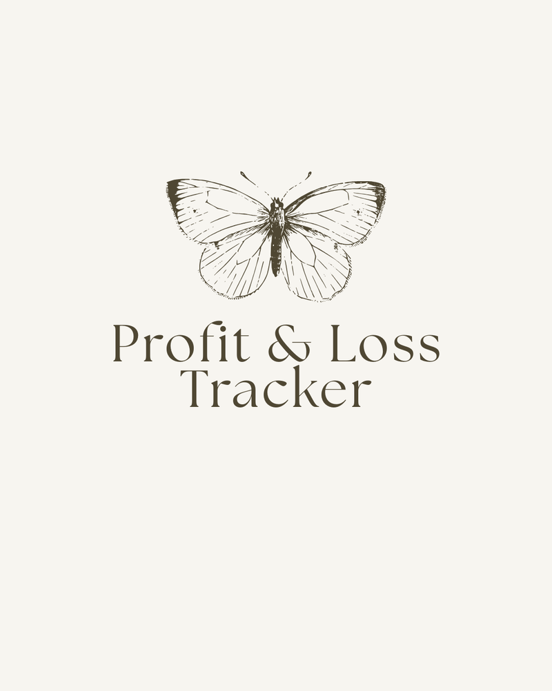 Profit & Loss Tracker - CPA Designed Specifically For Resell