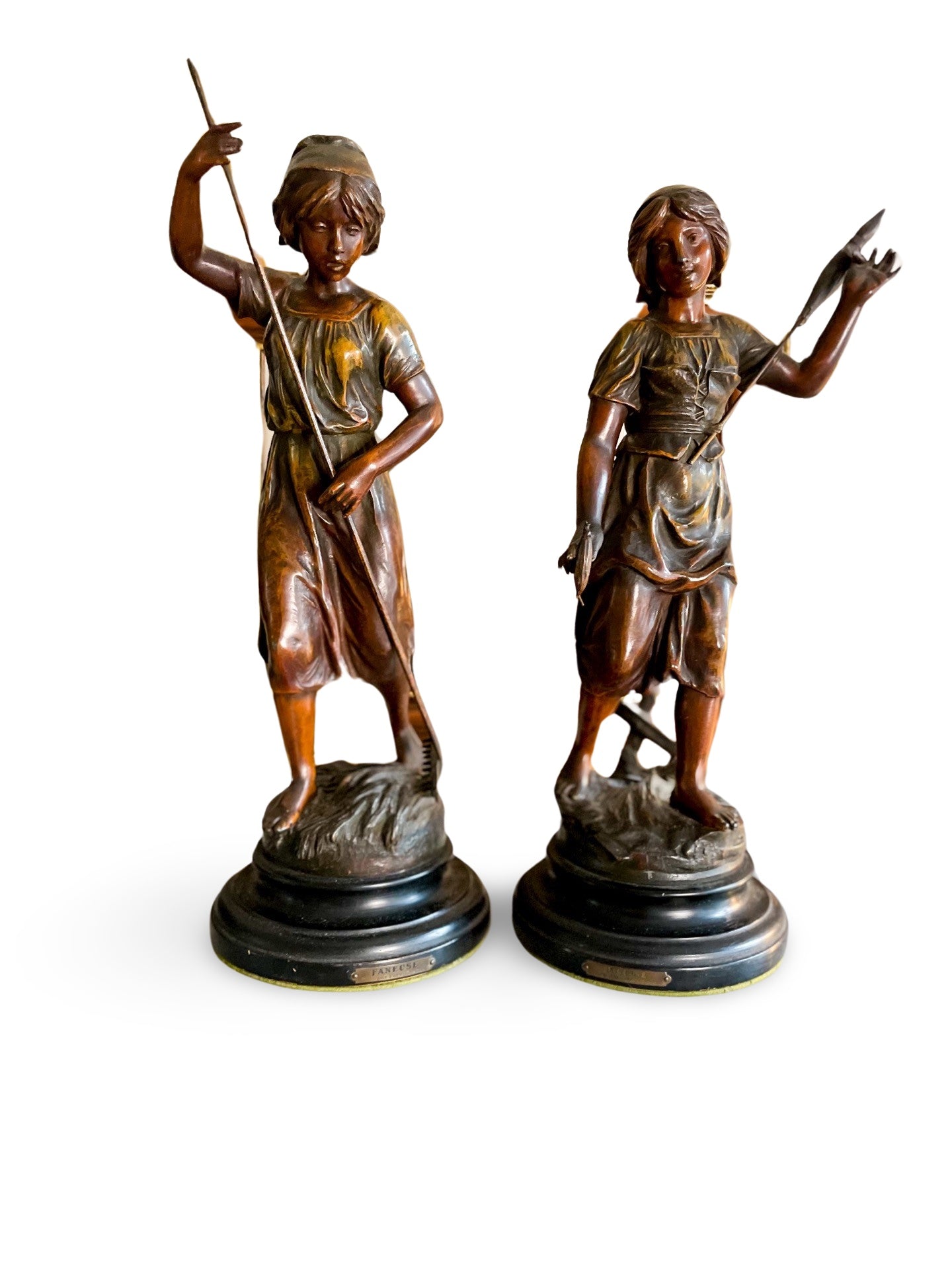 Signed French Statues