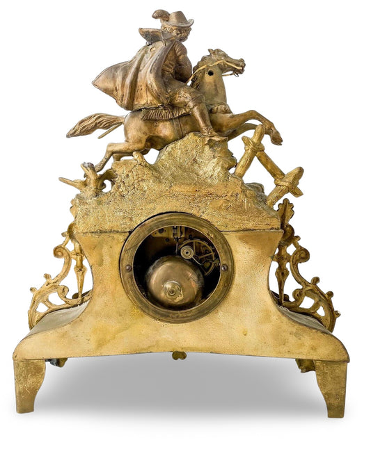 Antique Bronze French Mantle Clock